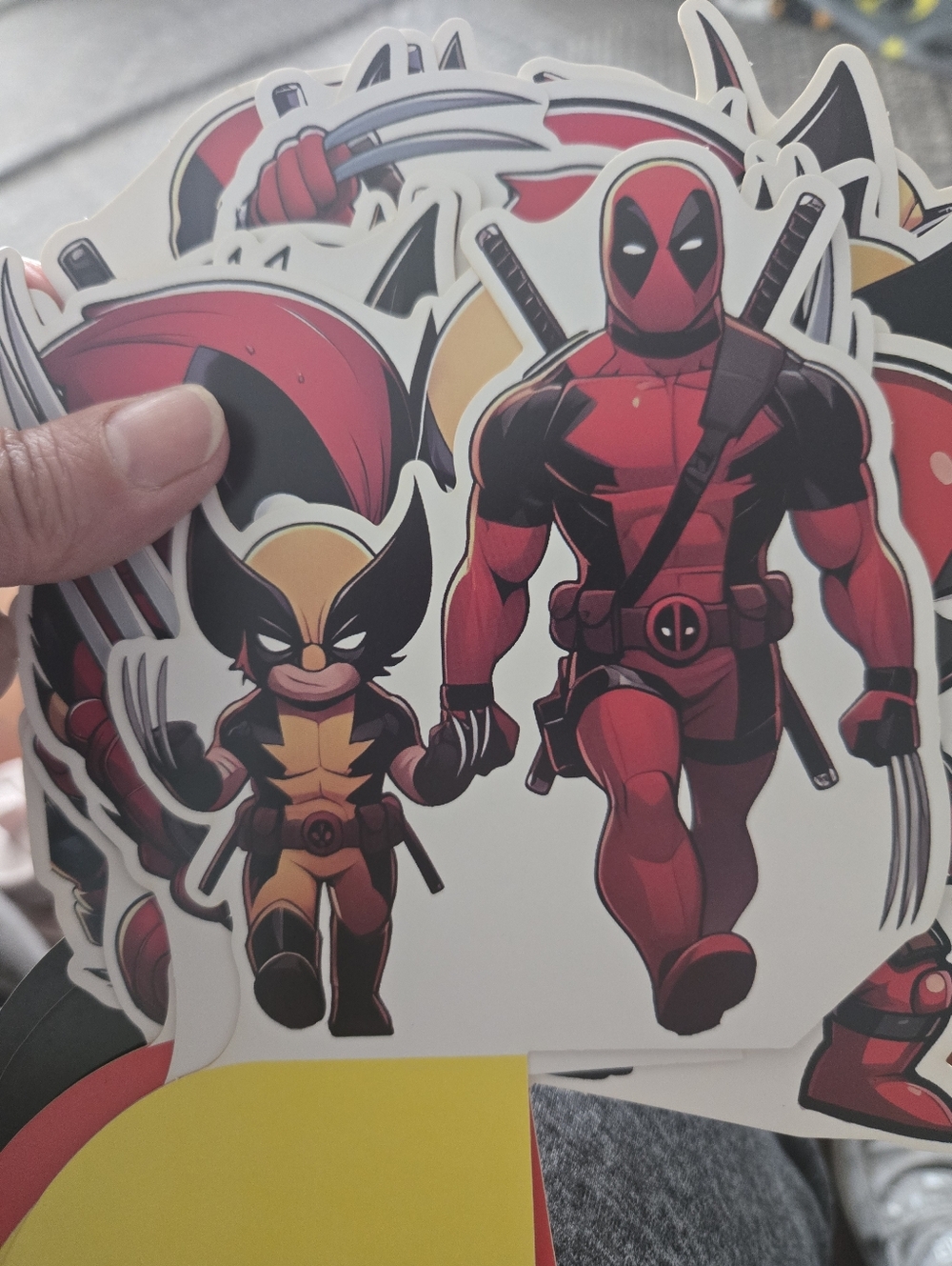 Deadpool & Wolverine Party Decoration Red, Black, Yellow
